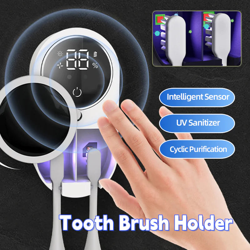 UV Toothbrush Holder & Sterilizer – Smart Wall-Mounted Sanitizing Case