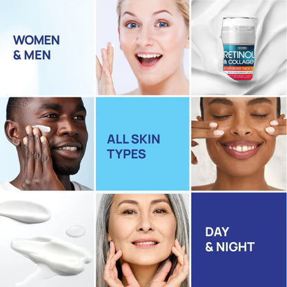 Retinol Cream for Face – Collagen & Hyaluronic Acid Moisturizer