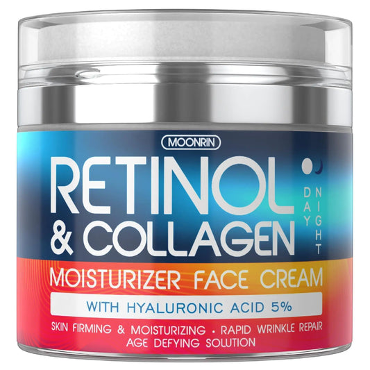 Retinol Cream for Face – Collagen & Hyaluronic Acid Moisturizer