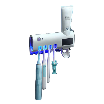 UV Toothbrush Sterilizer – Wall-Mounted Toothbrush Holder with Rechargeable Battery