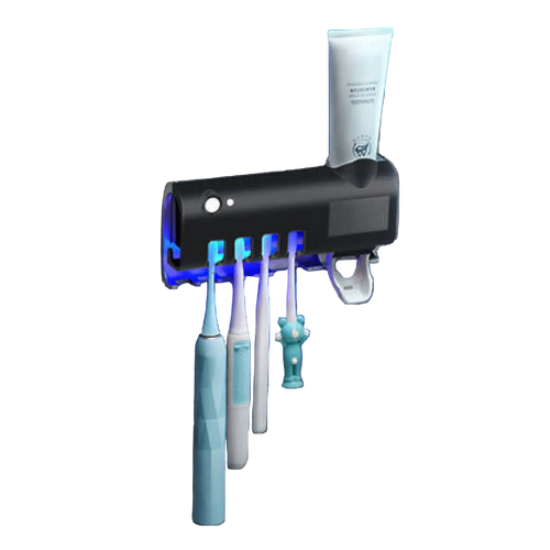 UV Toothbrush Sterilizer – Wall-Mounted Toothbrush Holder with Rechargeable Battery