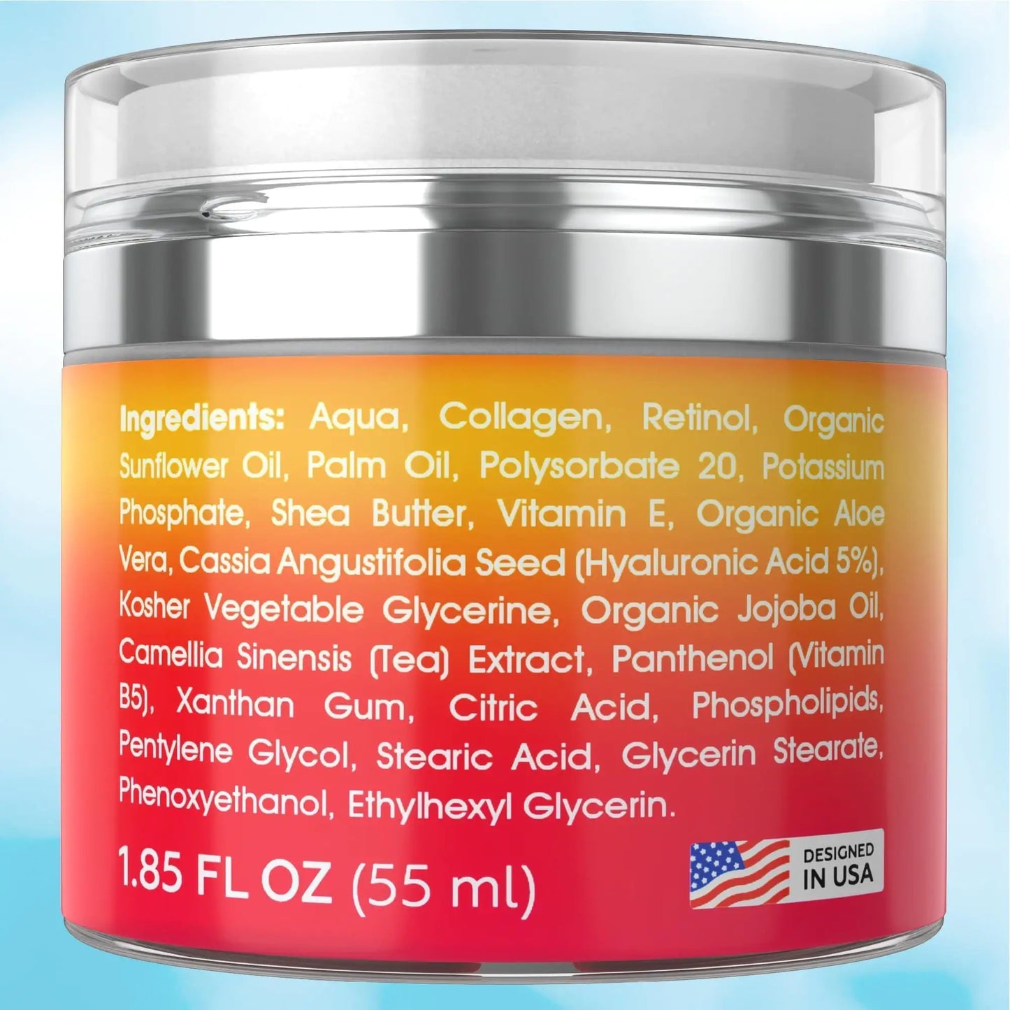 Retinol Cream for Face – Collagen & Hyaluronic Acid Moisturizer